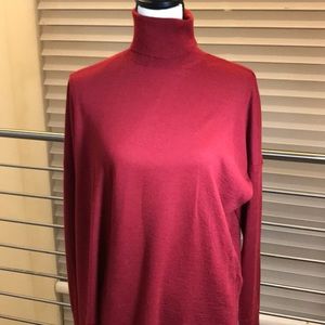 J.Crew berry colored turtleneck size XL